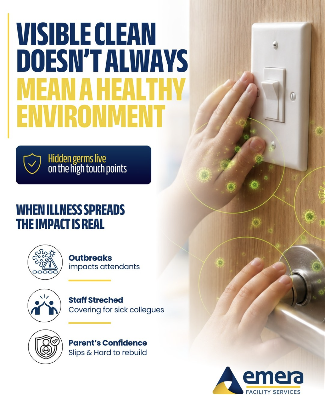 Here's a hard truth for schools and childcare centres: visible cleanliness doesn't always mean a healthy environment.
